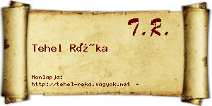 Tehel Réka névjegykártya